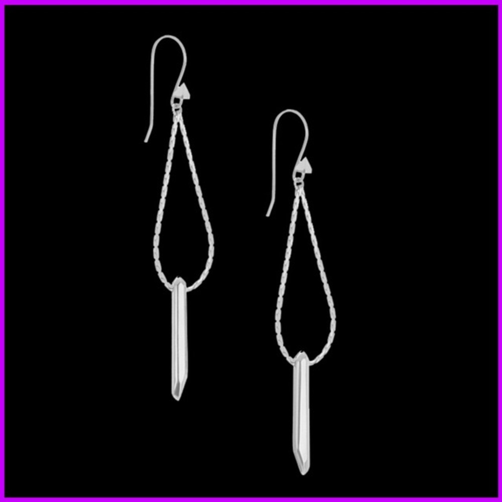 Stella & Dot Rebel Earrings - Silver